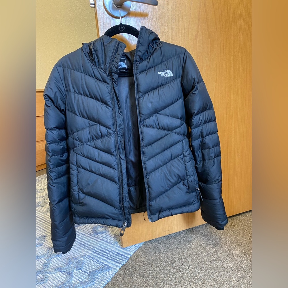 North Face Puffer Jacket (Black) XS